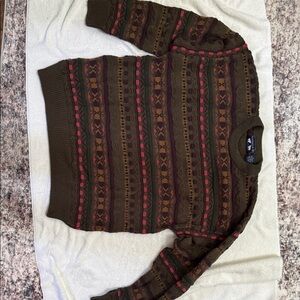 Stylish Multicolor Crewneck Sweater for Men